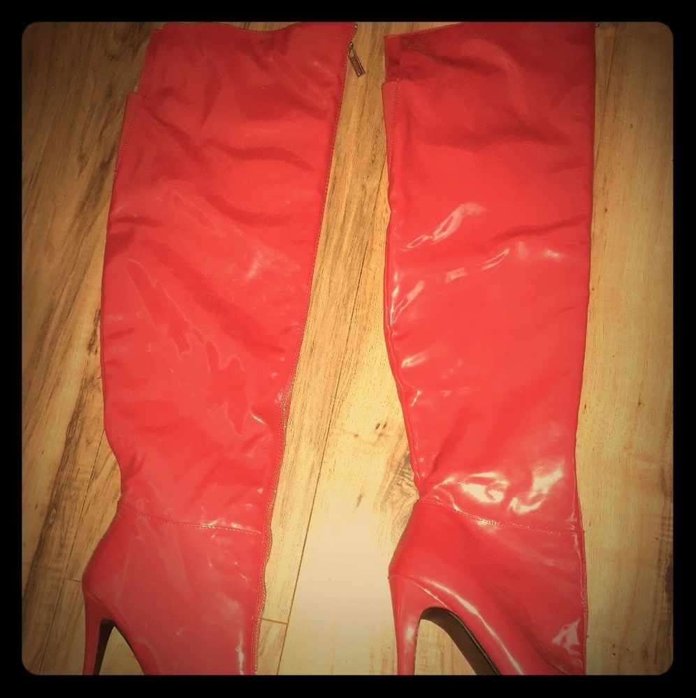 Patten Leather Boots size 9